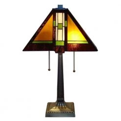 Tiffany Mission 23 in. Bronze Table Lamp by Serena D'italia