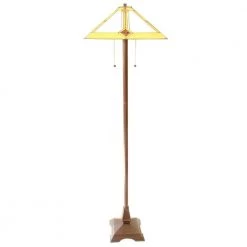 Tiffany Mission 23 in. Bronze Floor and Table Lamp by Serena D'italia