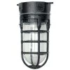 Industrial 1-Light Hammered Black Outdoor Weather Tight Flushmount Light Fixture by Southwire -Serena D'italia shop black metal southwire outdoor flush mount lights l1706blk 64 1000