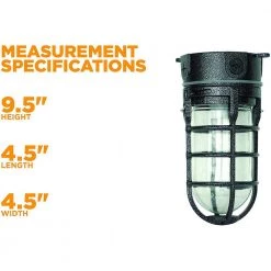 Industrial 1-Light Hammered Black Outdoor Weather Tight Flushmount Light Fixture by Southwire -Serena D'italia shop black metal southwire outdoor flush mount lights l1706blk 76 1000