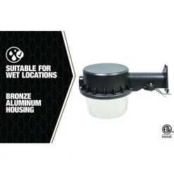 35-Watt Equivalent Black Dusk to Dawn Integrated LED Area Light by Southwire 12 35-Watt Equivalent Black Dusk to Dawn Integrated LED Area Light by Southwire -Serena D'italia shop black southwire parking lot lights l17bl1036 44 1000