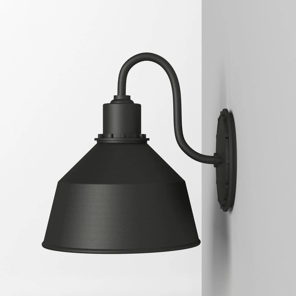 Mantiel Collection 1-Light Black Finish Outdoor Wall Lantern Sconce by the great outdoors by Minka Lavery 5 Mantiel Collection 1-Light Black Finish Outdoor Wall Lantern Sconce by the great outdoors by Minka Lavery - Image 3