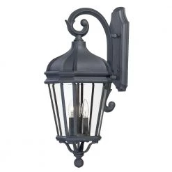 Harrison 3-Light Black Outdoor Wall Lantern Sconce by the great outdoors by Minka Lavery