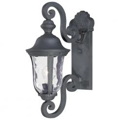 Ardmore 1-Light Black Outdoor Wall Lantern Sconce by the great outdoors by Minka Lavery