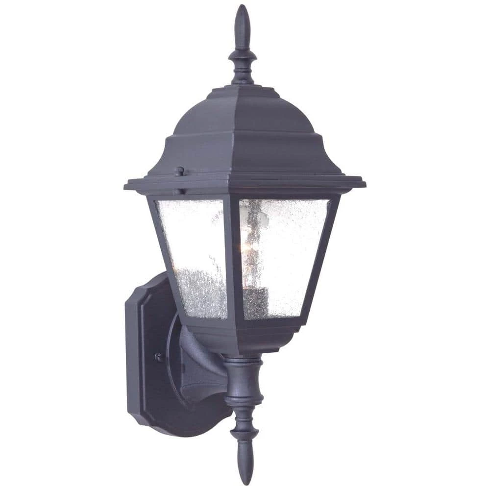 Bay Hill Wall-Mount 1-Light Black Outdoor Wall Lantern Sconce by the great outdoors by Minka Lavery 3 Bay Hill Wall-Mount 1-Light Black Outdoor Wall Lantern Sconce by the great outdoors by Minka Lavery