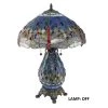 Tiffany Dragonfly 25 in. Bronze Table Lamp with Lit Base by Serena D'italia 2 Tiffany Dragonfly 25 in. Bronze Table Lamp with Lit Base by Serena D'italia -Serena D'italia shop blue red stained glass bronze serena d italia table lamps t18275tgra 64 1000