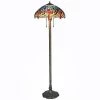 Tiffany Blue Dragonfly 60 in. Bronze Floor Lamp by Serena D'italia 1 Tiffany Blue Dragonfly 60 in. Bronze Floor Lamp by Serena D'italia -Serena D'italia shop blue red yellow stained glass bronze serena d italia floor lamps t18275tgra 202 64 1000