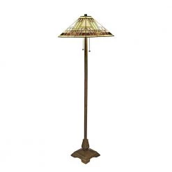 Serena D'italia shop 12 Tiffany Blue Mission 60 in. Bronze Floor Lamp by Serena D'italia