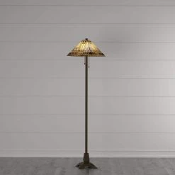 Tiffany Blue Mission 60 in. Bronze Floor Lamp by Serena D'italia -Serena D'italia shop bonze white brown blue bronze serena d italia floor lamps mis105flr d4 1000