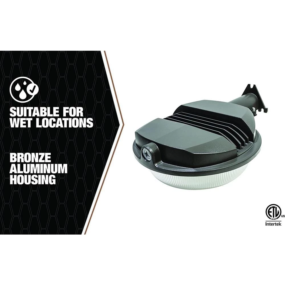 42-Watt Equivalent Black Dusk to Dawn Integrated LED Area Light by Southwire 6 42-Watt Equivalent Black Dusk to Dawn Integrated LED Area Light by Southwire - Image 4