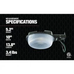 42-Watt Equivalent Black Dusk to Dawn Integrated LED Area Light by Southwire 13 42-Watt Equivalent Black Dusk to Dawn Integrated LED Area Light by Southwire -Serena D'italia shop bronze aluminum southwire parking lot lights l17bl2050 fa 1000