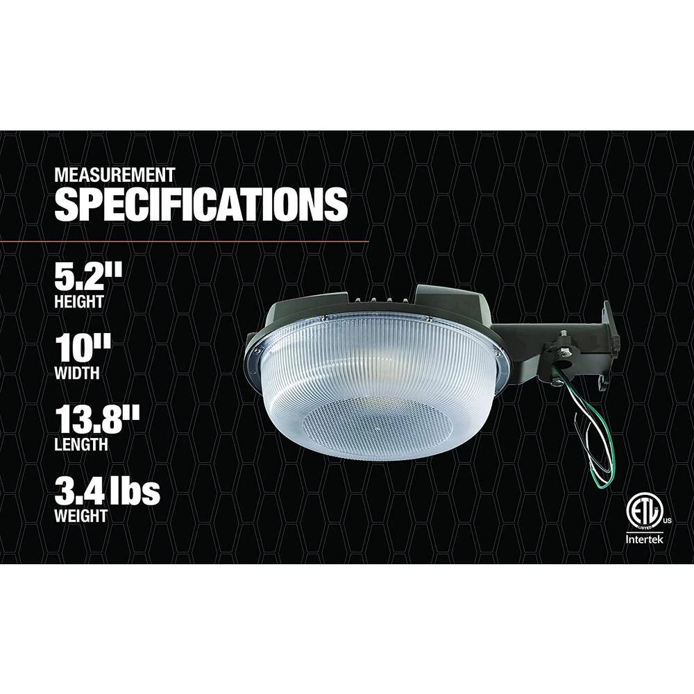 42-Watt Equivalent Black Dusk to Dawn Integrated LED Area Light by Southwire 8 42-Watt Equivalent Black Dusk to Dawn Integrated LED Area Light by Southwire - Image 6