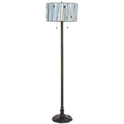 Tiffany Blue Contemporary 60 in. Bronze Floor Lamp by Serena D'italia 16 Tiffany Blue Contemporary 60 in. Bronze Floor Lamp by Serena D'italia -Serena D'italia shop bronze blue yellow white serena d italia floor lamps tf7030flr 1d 1000