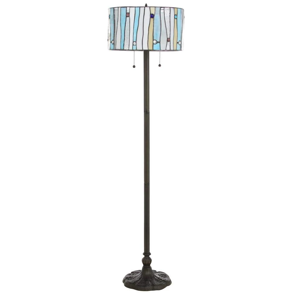 Tiffany Blue Contemporary 60 in. Bronze Floor Lamp by Serena D'italia 7 Tiffany Blue Contemporary 60 in. Bronze Floor Lamp by Serena D'italia - Image 5