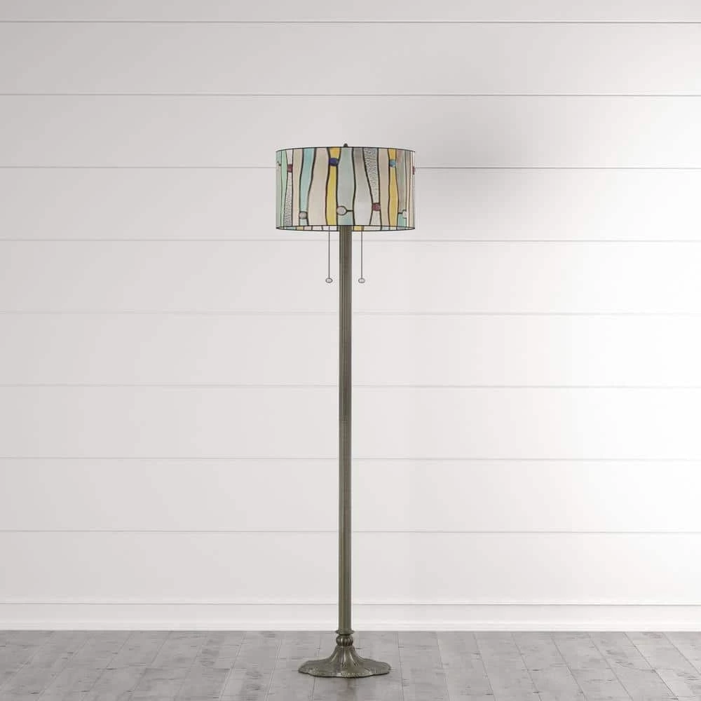 Tiffany Blue Contemporary 60 in. Bronze Floor Lamp by Serena D'italia 12 Tiffany Blue Contemporary 60 in. Bronze Floor Lamp by Serena D'italia - Image 10
