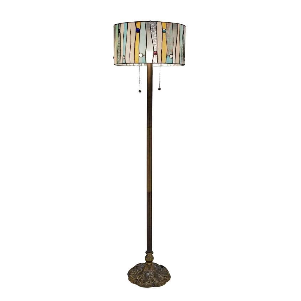 Tiffany Blue Contemporary 60 in. Bronze Floor Lamp by Serena D'italia 3 Tiffany Blue Contemporary 60 in. Bronze Floor Lamp by Serena D'italia