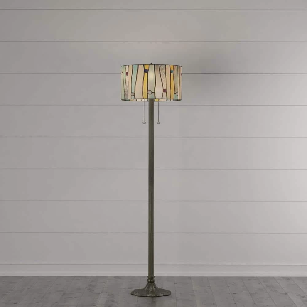 Tiffany Blue Contemporary 60 in. Bronze Floor Lamp by Serena D'italia 11 Tiffany Blue Contemporary 60 in. Bronze Floor Lamp by Serena D'italia - Image 9