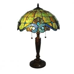 Tiffany Pearl 25 in. Bronze Vintage Table Lamp by Serena D'italia