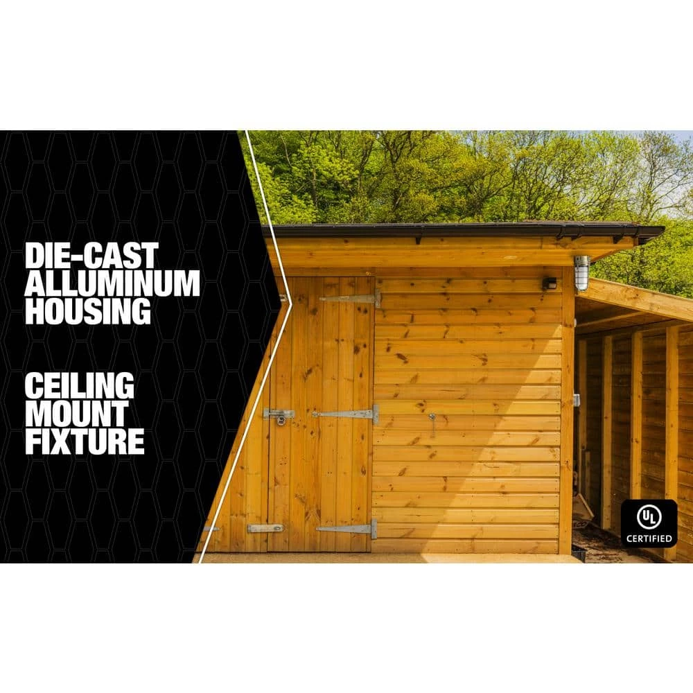 Antique Bronze LED Outdoor Bulkhead Light with Vapor Tight Ceiling Mount by Southwire 5 Antique Bronze LED Outdoor Bulkhead Light with Vapor Tight Ceiling Mount by Southwire - Image 3