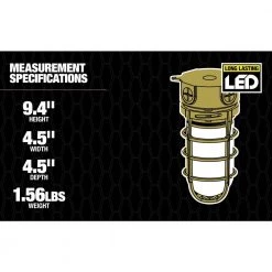 Antique Bronze LED Outdoor Bulkhead Light with Vapor Tight Ceiling Mount by Southwire 15 Antique Bronze LED Outdoor Bulkhead Light with Vapor Tight Ceiling Mount by Southwire -Serena D'italia shop bronze southwire bulkhead lights l17vp06ab 76 1000