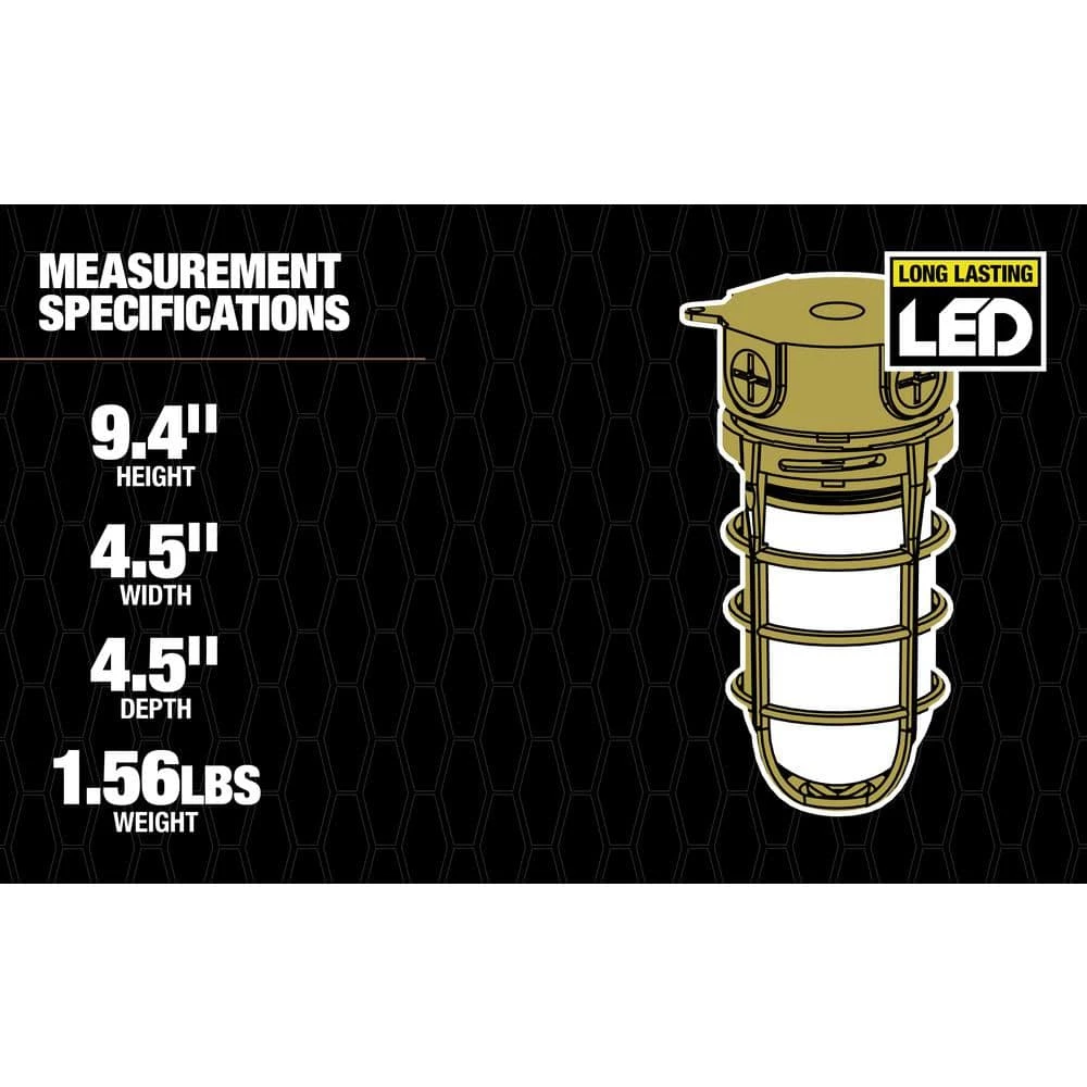 Antique Bronze LED Outdoor Bulkhead Light with Vapor Tight Ceiling Mount by Southwire 9 Antique Bronze LED Outdoor Bulkhead Light with Vapor Tight Ceiling Mount by Southwire - Image 7