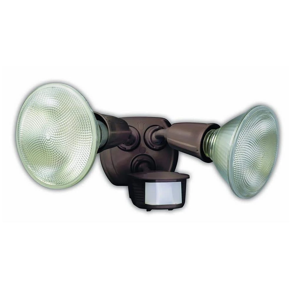 240-Watt 180-Degree Bronze Motion Activated Outdoor Dusk to Dawn Security Flood Light with Twin Head by Southwire 3 240-Watt 180-Degree Bronze Motion Activated Outdoor Dusk to Dawn Security Flood Light with Twin Head by Southwire
