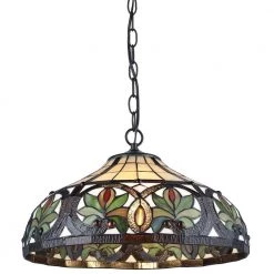 Serena D'italia shop 6 Tiffany 2-Light Sunrise Bronze Pendant Hanging Lamp by Serena D'italia