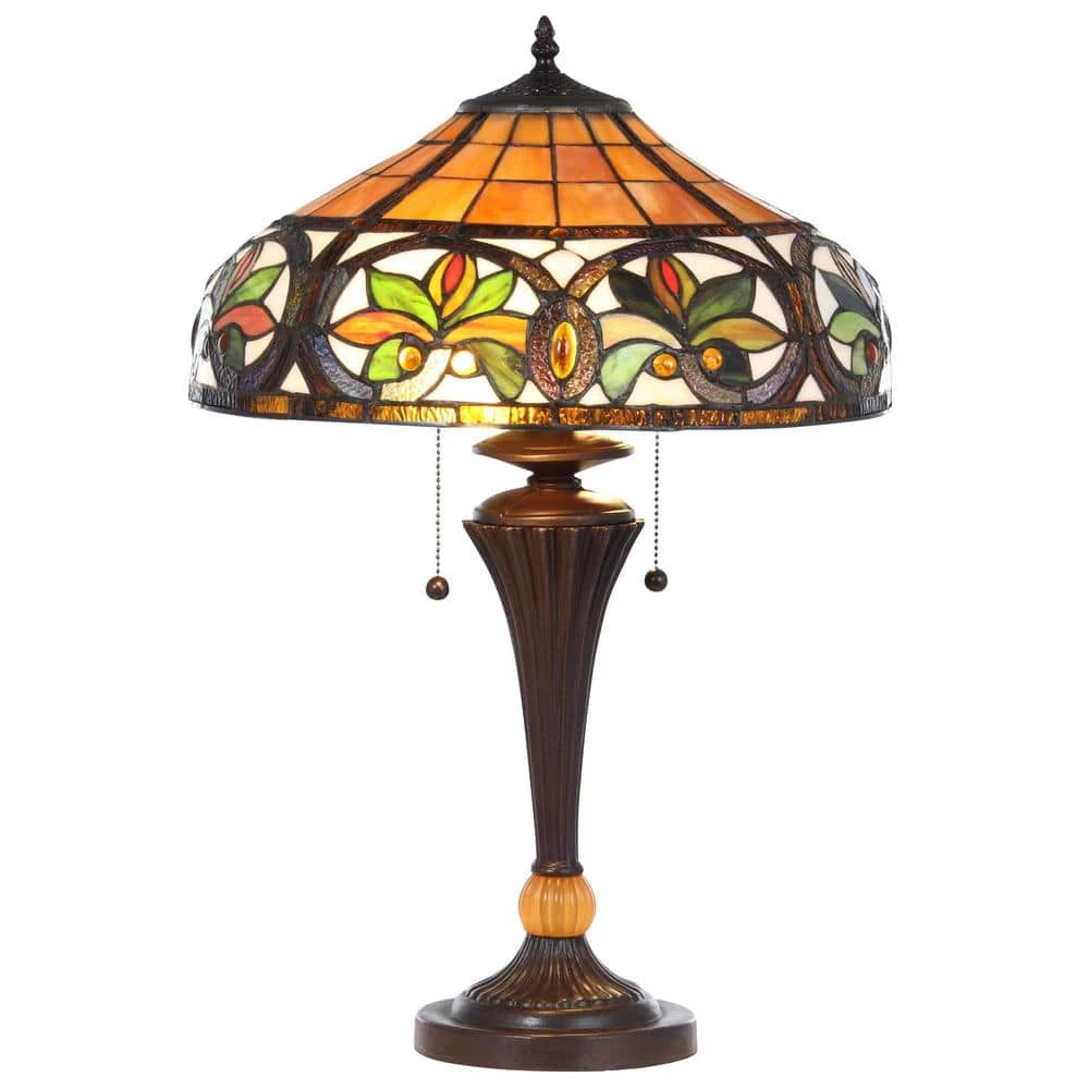 23 in. Tiffany Sunrise Bronze Table Lamp by Serena D'italia 6 23 in. Tiffany Sunrise Bronze Table Lamp by Serena D'italia - Image 4