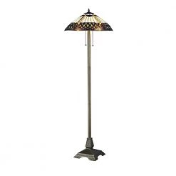 Tiffany Amberjack 60 in. Bronze Floor Lamp by Serena D'italia