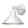 Baycrest 1-Light Brushed Aluminum Outdoor Wall Lantern Sconce by the great outdoors by Minka Lavery -Serena D'italia shop brushed aluminum the great outdoors by minka lavery outdoor sconces 72211 a144 64 1000