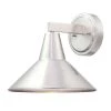 Bay Crest 1-Light Brushed Aluminum Outdoor Wall Lantern Sconce by the great outdoors by Minka Lavery -Serena D'italia shop brushed aluminum the great outdoors by minka lavery outdoor sconces 72212 a144 64 1000