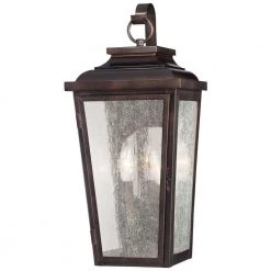 Irvington Manor 2-Light Chelsea Bronze Outdoor Pocket Wall Lantern Sconce by the great outdoors by Minka Lavery