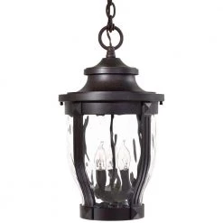 Merrimack Corona Bronze 3-Light Hanging Outdoor Lantern by the great outdoors by Minka Lavery