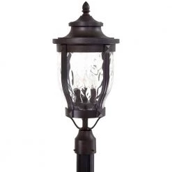 Merrimack 3-Light Corona Bronze Outdoor Post Lantern by the great outdoors by Minka Lavery