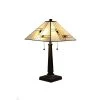 Tiffany Mission 23 in. Bronze Table Lamp by Serena D'italia -Serena D'italia shop cream gold stained glass bronze serena d italia table lamps mis104 64 1000