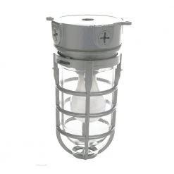 Industrial 1-Light Gray Outdoor Weather Tight Flushmount Light Fixture by Southwire