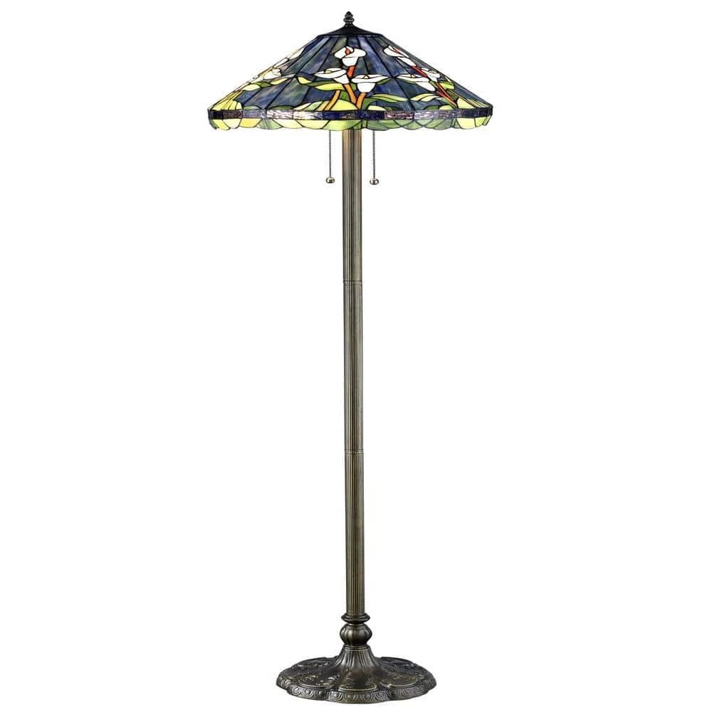 Tiffany Calla Lilly 60 in. Bronze Floor Lamp by Serena D'italia 3 Tiffany Calla Lilly 60 in. Bronze Floor Lamp by Serena D'italia
