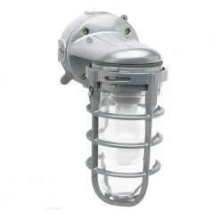 Industrial 1-Light Gray Outdoor Weather Tight Flushmount Wall Light Fixture by Southwire