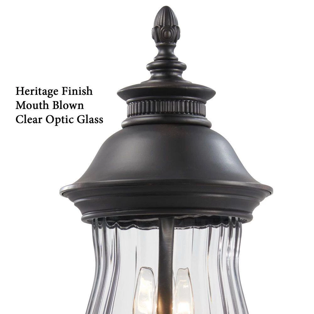 Newport 3-Light Outdoor Heritage Post Mount by the great outdoors by Minka Lavery 5 Newport 3-Light Outdoor Heritage Post Mount by the great outdoors by Minka Lavery - Image 3