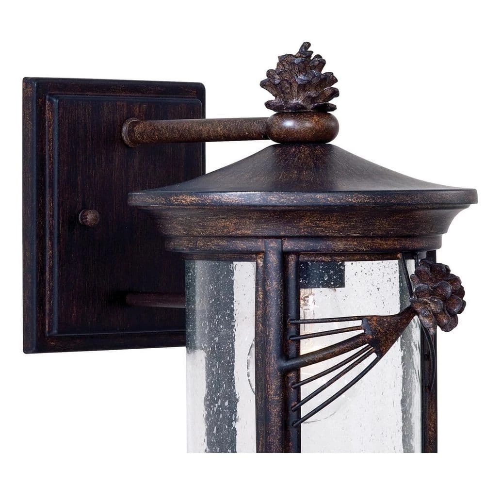 Abbey Lane 1-Light Iron Oxide Outdoor Wall Lantern Sconce by the great outdoors by Minka Lavery 4 Abbey Lane 1-Light Iron Oxide Outdoor Wall Lantern Sconce by the great outdoors by Minka Lavery - Image 2