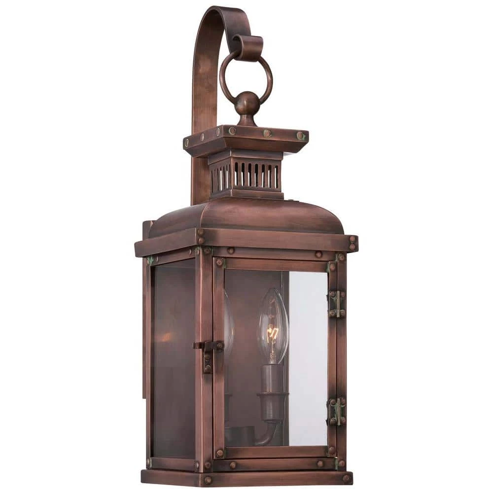 Copperton 2-Light Manhattan Copper Outdoor Wall Lantern Sconce by the great outdoors by Minka Lavery 3 Copperton 2-Light Manhattan Copper Outdoor Wall Lantern Sconce by the great outdoors by Minka Lavery