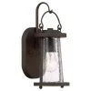Haverford Grove Collection 1-Light Oil Rubbed Bronze Finish Outdoor Wall Lantern Sconce with Clear Crackle Glass by the great outdoors by Minka Lavery -Serena D'italia shop oil rubbed bronze the great outdoors by minka lavery outdoor sconces 71221 143 64 1000