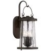 Haverford Grove Collection 4-Light Oil Rubbed Bronze Finish Outdoor Wall Lantern Sconce with Clear Crackle Glass by the great outdoors by Minka Lavery -Serena D'italia shop oil rubbed bronze the great outdoors by minka lavery outdoor sconces 71223 143 64 1000