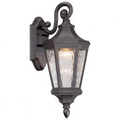 Hanford Pointe 19 in. Oil-Rubbed Bronze Outdoor Integrated LED Wall Lantern Sconce by the great outdoors by Minka Lavery