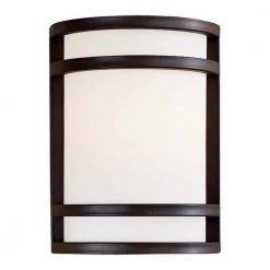 Bay View 1-Light Oil-Rubbed Bronze Outdoor Wall Lantern Sconce by the great outdoors by Minka Lavery