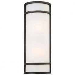 Bay View 2-Light Oil-Rubbed Bronze Outdoor Wall Lantern Sconce by the great outdoors by Minka Lavery