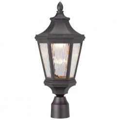 Hanford Pointe Outdoor Oil-Rubbed Bronze Integrated LED Lamp Post with Mount by the great outdoors by Minka Lavery