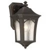 Solida 1-Light Oil Rubbed Bronze with Gold Highlights Outdoor Wall Lantern Sconce with Clear Seeded Glass by the great outdoors by Minka Lavery -Serena D'italia shop oil rubbed bronze with gold highlights the great outdoors by minka lavery outdoor sconces 71211 143c 64 1000