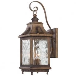 Wilshire Park 3-Light Portsmouth Bronze Outdoor Wall Lantern Sconce by the great outdoors by Minka Lavery