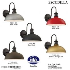 Escudilla Collection 1-Light Red Gloss Outdoor Wall Lantern Sconce by the great outdoors by Minka Lavery 9 Escudilla Collection 1-Light Red Gloss Outdoor Wall Lantern Sconce by the great outdoors by Minka Lavery -Serena D'italia shop red gloss the great outdoors by minka lavery outdoor sconces 71251 640 4f 1000